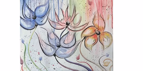 Watercolor Lillies Paint & Sip Class