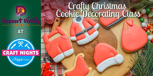 Crafts and Christmas Cookie Decorating Class at Craft Nights Studio