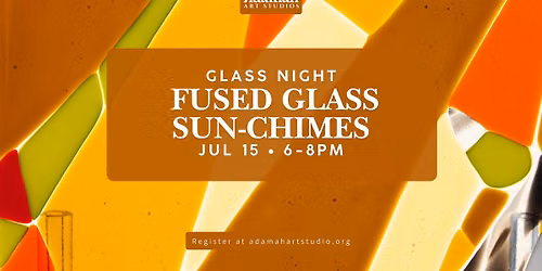 Fused Glass Sun Chimes