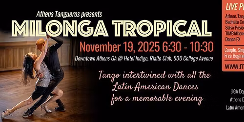 Milonga Tropical Fall 2025