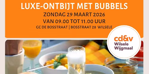 Luxe-Ontbijt met Bubbels 2026 \u2022 cd&v Wilsele-Wijgmaal