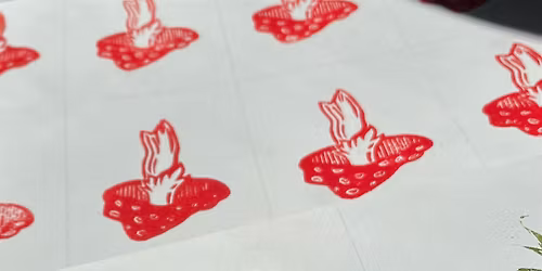 Festive lino printing with Emilie-Jane!