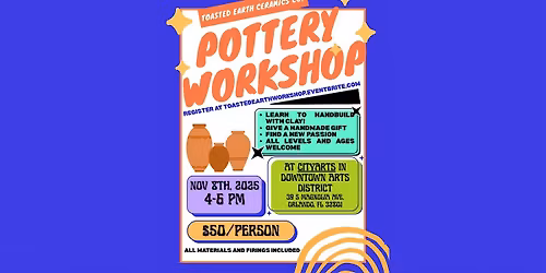 Pottery Workshop - Hand-building with Clay