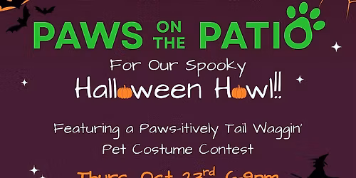 Paws-on-thePatio! \u201cHalloween-Howl!!\u201d