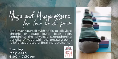 Yoga and Acupressure for Low Back Pain