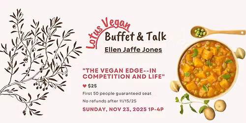 Lotus Vegan Buffet & Talk with Ellen Jaffe Jones