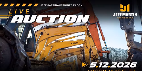 KISSIMMEE FLORIDA CONSTRUCTION LIVE AUCTION- MAY 12TH @ 9AM ET