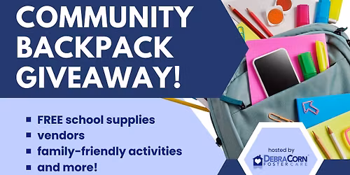 2nd Annual Community Backpack Giveaway!