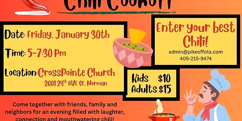 4th Annual PIKE OFF OTA Chili Cookoff