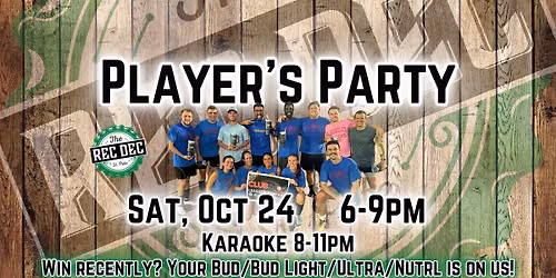 Tampa Bay Club Sport Player's Party!