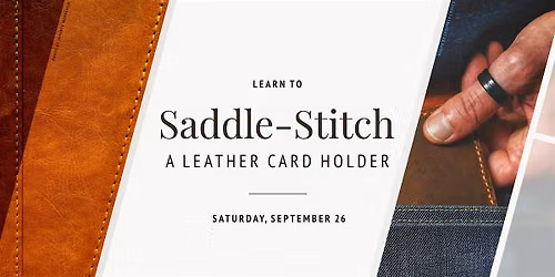 Learn to Saddle Stitch a Leather Card Holder