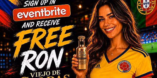 Colombia vs. Portugal Fifa World Cup 2026 at Hangar 11 FREE Rum mini bottle