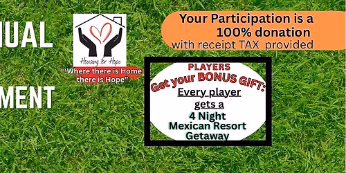 1st Annual Golf Tournament- Housing for Hope