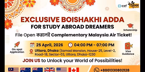 Exclusive Boishakhi Adda for Study Abroad Dreamers