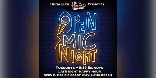 Open Mic + Late Night Happy Hour!