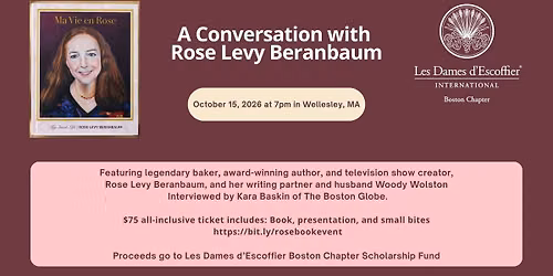 A Conversation with Rose Levy Beranbaum