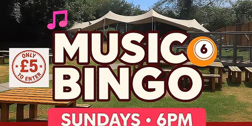 Music Bingo - every Sunday!