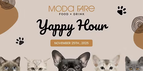 Yappy Hour at Moda Fare Patio