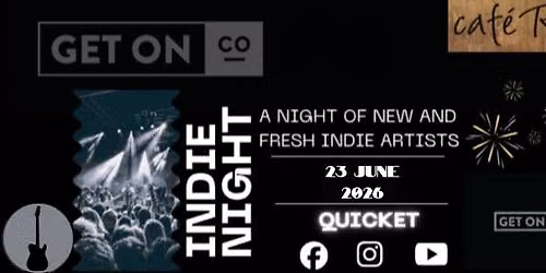 Get On Co. Indie Night @ caf\u00e9 Roux