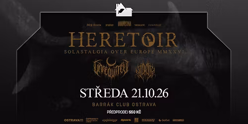 HERETOIR, UNREQVITED, NIDARE - Ostrava\/Barr\u00e1k