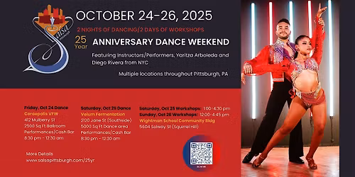 Salsa Pittsburgh's 25 Year Anniversary Dance Weekend