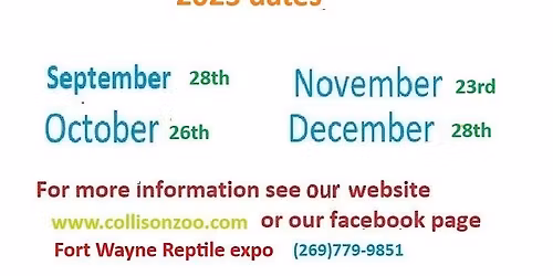 Fort Wayne Reptile Expo 9\/28\/25 (Fort Wayne)