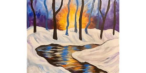 Snowy Stream - Paint and Sip in Indianapolis | Classpop!\u2122