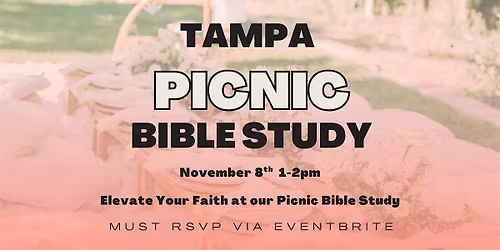 Tampa Picnic Bible Study with an ocean view