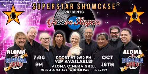 GROOVE SLAYERS - Saturday Dance Fever! LIVE at Aloma Cinema Grill