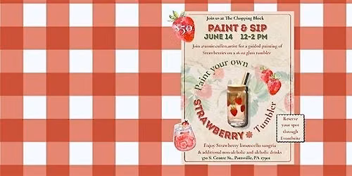 Paint your own Strawberry Tumbler