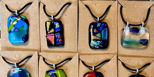 7\/25 Fused Glass Pendants by Linda Hilterbrandt