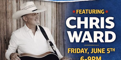 First live music of the year! Featuring Chris Ward! 