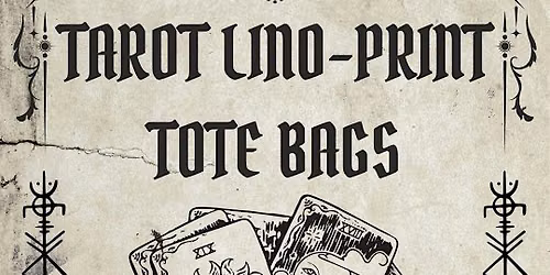 Tarot Lino Printed Totes