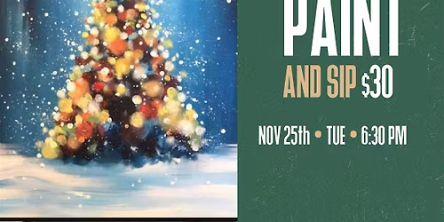 Paint and Sip Night at Big Ash Brewing! Round 2! Happy Holidays!