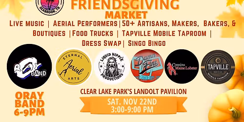 The Bayside Bazaar | Friendsgiving Market | Singo Bingo | Dress Swap