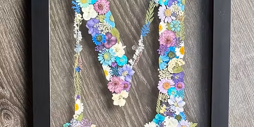Pressed Flower Monogram Workshop