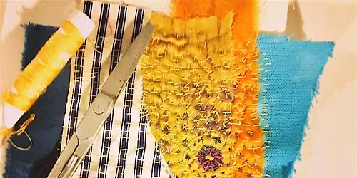 Creative Textiles workshop - colourful applique samplers