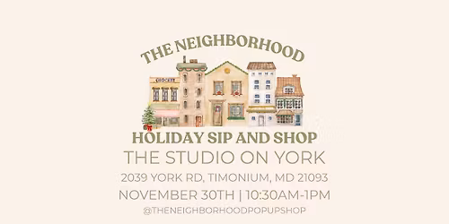 Holiday Sip and Shop
