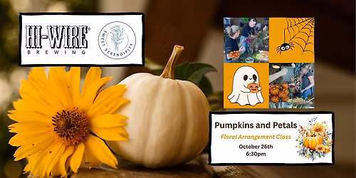 Pumpkin and Petals Flower Arranging Class