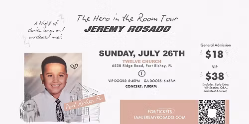 JEREMY ROSADO'S HERO IN THE ROOM TOUR PORT RICHEY, FL