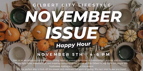 November Issue Happy Hour