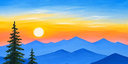 Paint Night at Burial Beer- Forestry Camp-Blueridge Sunset