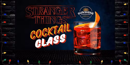 Cocktail Class with a Stranger Things Theme