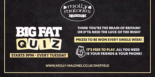 The Big Fat Quiz | Freshers | Molly Malones
