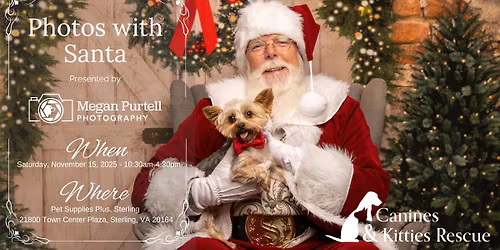 Pet Photos With Santa\/ Adoption Event