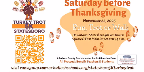 18th Annual Statesboro 5K Turkey Trot