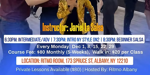 Salsa Monday Classes: Jariel La Salsa (from NYC)