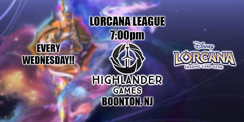 DISNEY LORCANA CARD GAME - Wednesdays Weekly Event