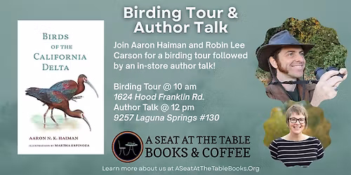 Birding Tour & Author Talk w\/ Aaron Haiman