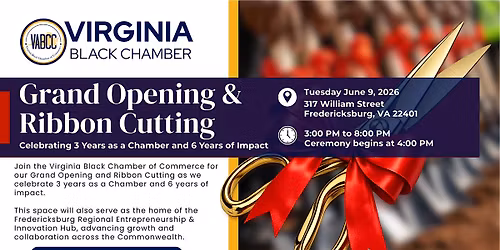 Virginia Black Chamber Grand Opening & Ribbon Cutting Celebration